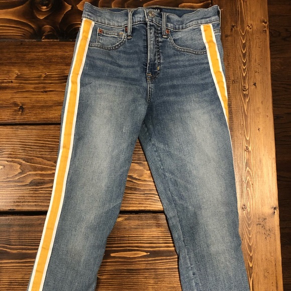 gap striped jeans